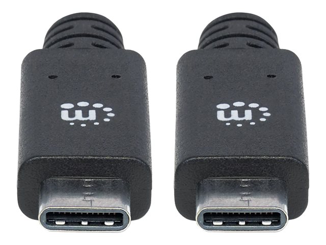 USB-C CABLE 1M MALE/MALE- 10GBPS BLACK POLYBAG