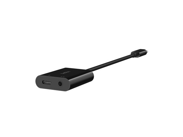 Belkin RockStar USB-C to headphone jack / charging adapter - audio / USB - 19.6 cm