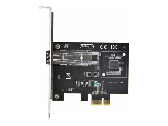 Startech 1-Port GbE SFP Network Card, PCIe 2.1 x1, Intel I210-IS, 1GbE Controller, 1000BASE Copper/Fiber Optic, Single-Port Gigabit Ethernet NIC, Desktop/Server Backplanes - Windows and Linux Compatible (P011GI-NETWORK-CARD) - Network adapter - PCIe 2.0 -