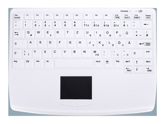 WIRELESS HYGIENE NOTEBOOK STYLE TOUCHPAD KEYBOARD FULLY SEALED