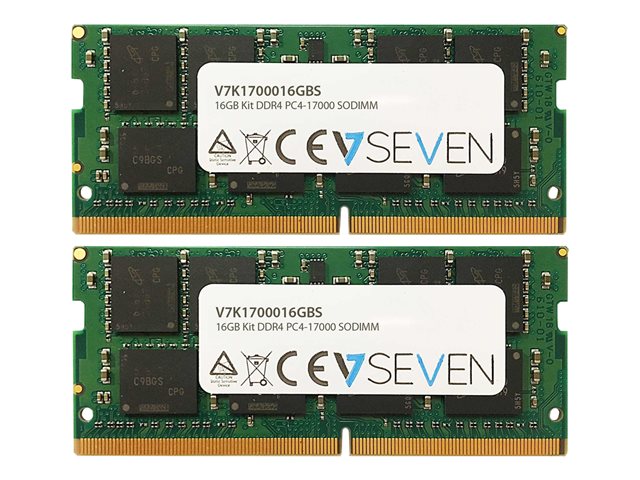 V7 - DDR4 - kit - 16 GB: 2 x 8 GB - SO-DIMM 260-pin - 2133 MHz / PC4-17000 - unbuffered