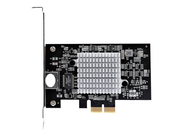 StarTech.com 1-Port 10Gbps PCIe Network Adapter Card, Network Card for PC/Server, Low Profile PCIe Ethernet Card w/Jumbo Frame Support, NIC/LAN Interface Card - Marvell AQC113CS Chipset, PXE Boot (ST10GSPEXNB2) - network adapter - PCIe 3.0 x2 - 10 Gigabit