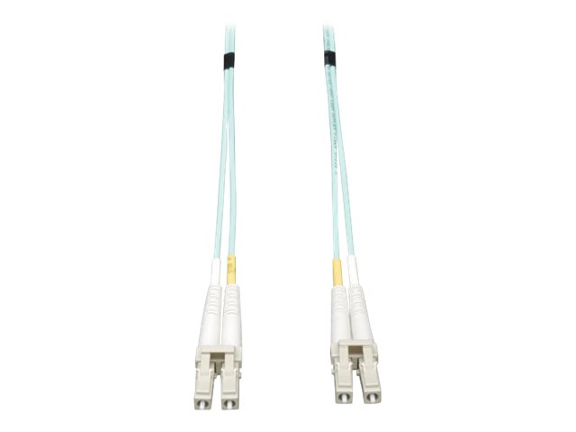 Eaton Tripp Lite Series 10G Duplex Multimode 50/125 OM3 LSZH Fiber Optic Cable (LC/LC), Aqua, 2 m (6 ft.) - patch cable - 1.83 m - aqua