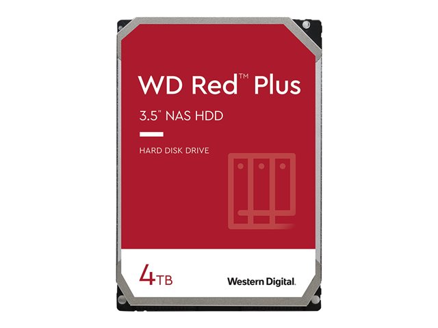 WD Red Plus WD40EFZX - hard drive - 4 TB - SATA 6Gb/s