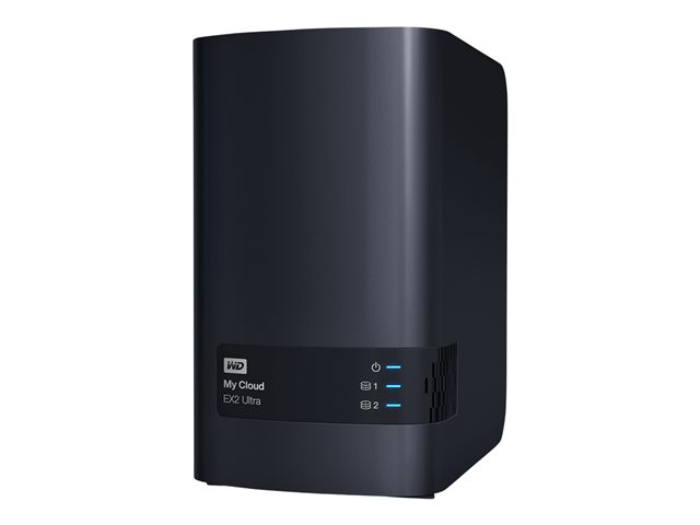 WD My Cloud EX2 Ultra WDBVBZ0280JCH - Personal cloud storage device - 2 bays - 28 TB - HDD 14 TB x 2 - RAID RAID 0, 1, JBOD - RAM 1 GB - Gigabit Ethernet - iSCSI support