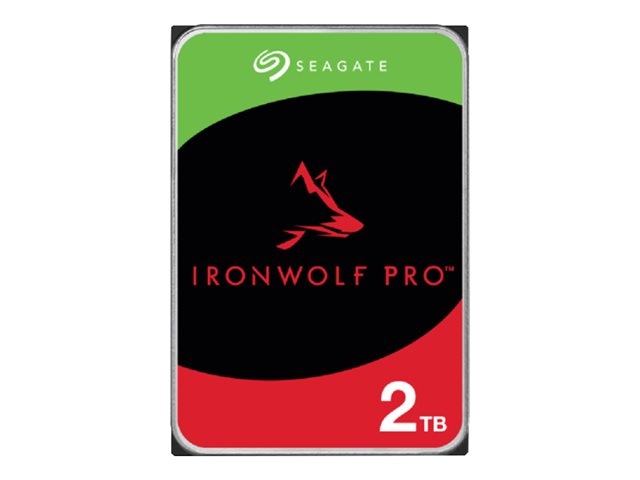 Seagate IronWolf Pro ST2000NT001 - Hard drive - 2 TB - internal - 3.5" - SATA 6Gb/s - 7200 rpm - buffer: 256 MB - with 3 years Seagate Rescue Data Recovery