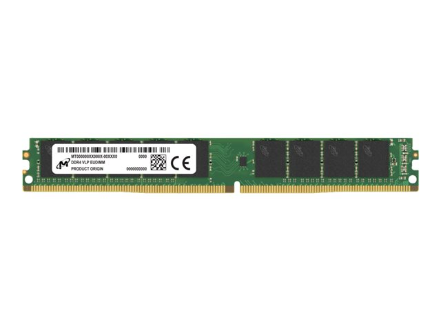 Micron - DDR4 - module - 16 GB - DIMM 288-pin very low profile - 3200 MHz / PC4-25600 - CL22 - 1.2 V - unbuffered - ECC