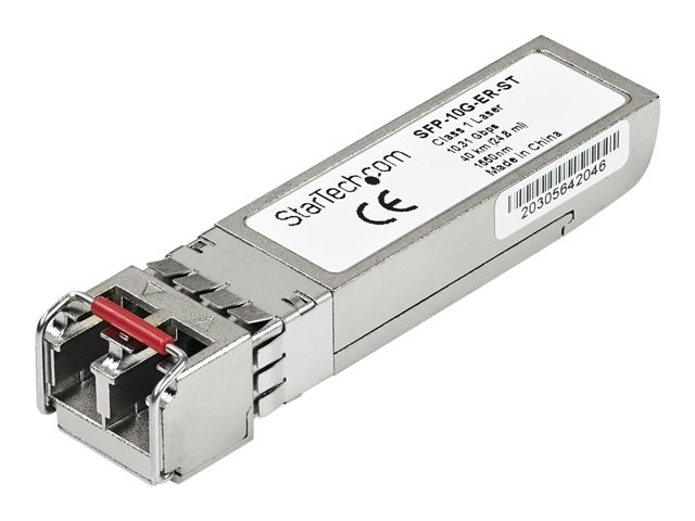 Startech Cisco SFP-10G-ER Compatible SFP+ Module - Lifetime Warranty (SFP10GERST) - SFP+ transceiver module (equivalent to: Cisco SFP-10G-ER) - 10GbE - 10GBase-ER - LC single-mode - up to 40 km - 1550 nm
