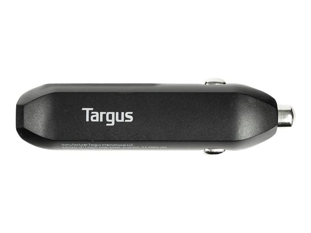 Targus Universal USB Car Charger - Car power adapter - 4.8 A - 2 output connectors (USB) - black - Europe