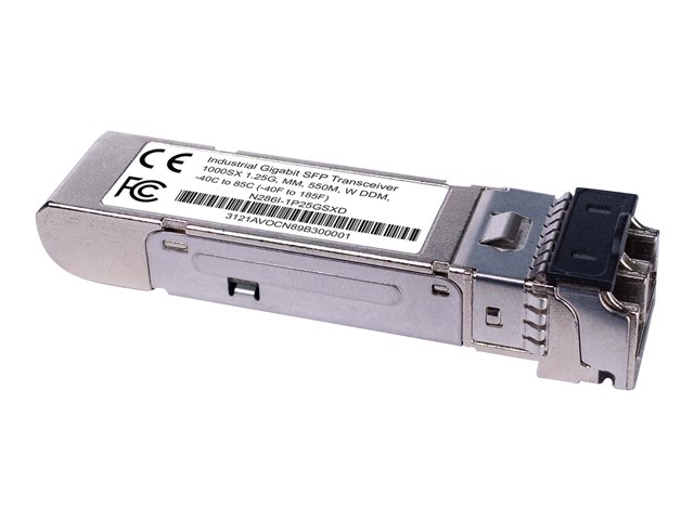 Tripp Lite Industrial Gigabit SFP Transceiver - 1000Base-SX, Multimode, LC Duplex, DDM, -40° to 85°C, 550 m (1,804 ft.) - SFP (mini-GBIC) transceiver module - 10Mb LAN, 100Mb LAN, GigE