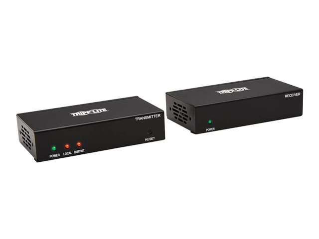 Tripp Lite 1 x 2 HDMI over Cat6 Extender/Splitter Kit, Transmitter/Receiver, PoC, 4K @ 60 Hz, 4:4:4, Up to 125 ft., TAA - video/audio extender - HDMI - TAA Compliant