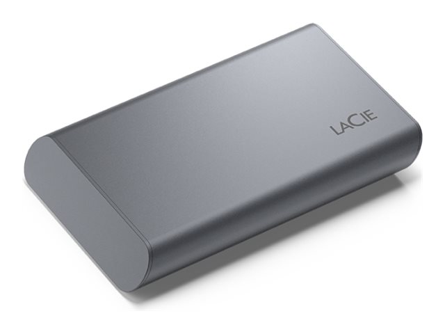 LaCie Mobile Secure STKH500800 - SSD - High Performance - encrypted - 500 GB - external (portable) - USB 3.2 Gen 2 (USB-C connector) - 256-bit AES - space grey - with 3 years Seagate Rescue Data Recovery