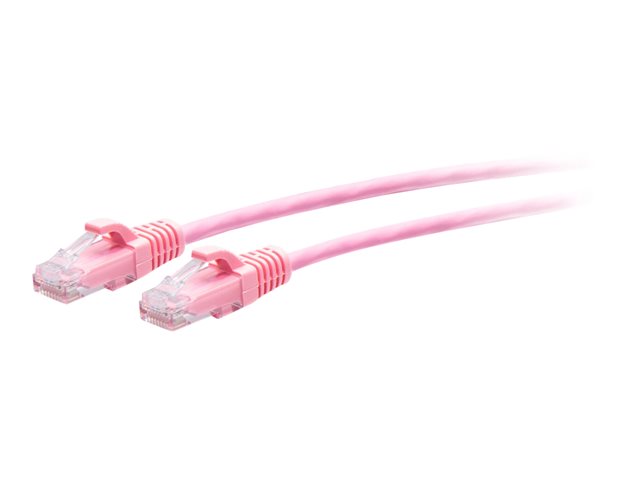 C2G 7ft (2.1m) Cat6a Snagless Unshielded (UTP) Slim Ethernet Network Patch Cable - Pink - patch cable - 2.1 m - pink