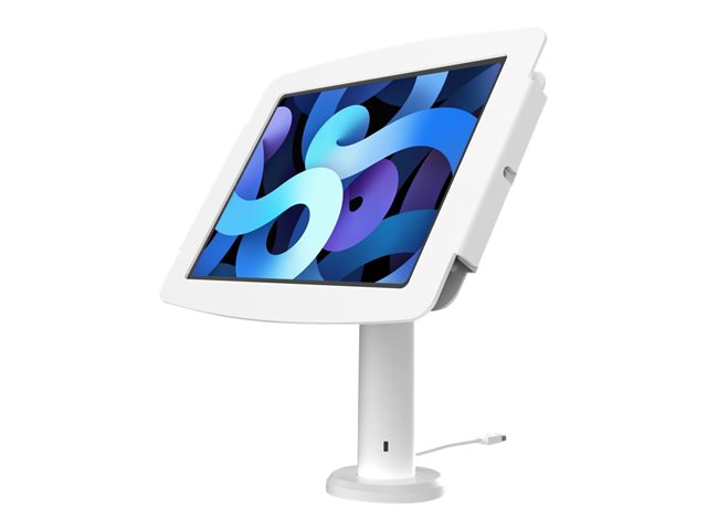 Compulocks Space iPad Pro 11-inch Rise Enclosure Kiosk 8"/20cm - Mounting kit (enclosure, pole stand) - for tablet - high-grade aluminium - white - screen size: 11" - for Apple 11-inch iPad Pro (1st generation, 2nd generation, 3rd generation, 4th generati