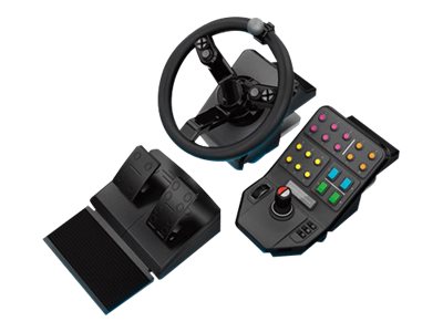 Logitech Heavy Equipment Bundle - wheel and pedals set - wired