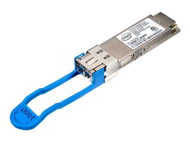 Intel - QSFP28 transceiver module - 100GbE - 100GBase-LR4 - up to 10 km - 1294.53-1296.59 nm / 1299.02-1301.09 nm / 1303.54-1305.63 nm / 1308.09-1310.19 nm