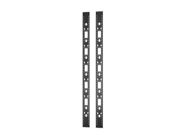 APC Easy Rack - Rack accessory channel (vertical) - black - 48U (pack of 2)