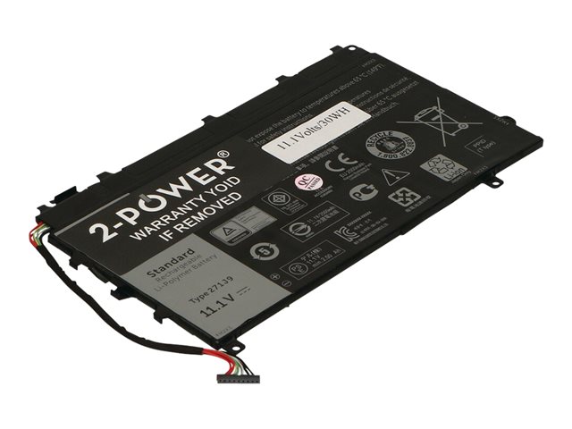 2-Power Main Battery Pack - laptop battery - Li-pol - 2500 mAh - 27 Wh