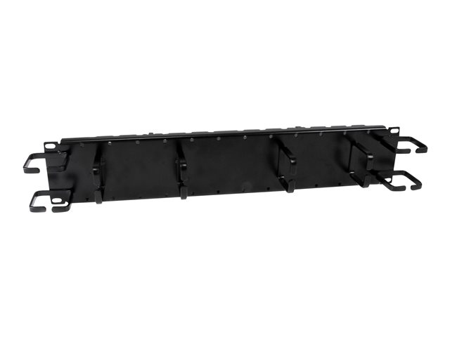 StarTech.com 2U Double-Sided Horizontal / Vertical Cable Management Panel with Finger Duct & D-Ring Hooks - Rack Cable Organizer / Manager (CMPNL2UC) - rack cable management panel - 2U