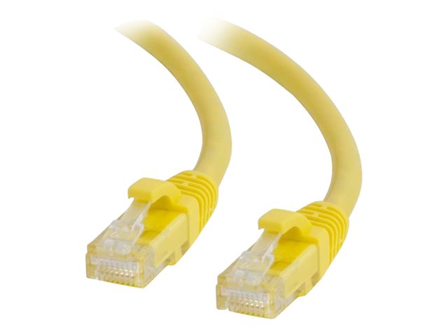 C2G Cat6 Booted Unshielded (UTP) Network Patch Cable - Patch cable - RJ-45 (M) to RJ-45 (M) - 2 m - UTP - CAT 6 - molded, snagless, stranded - yellow
