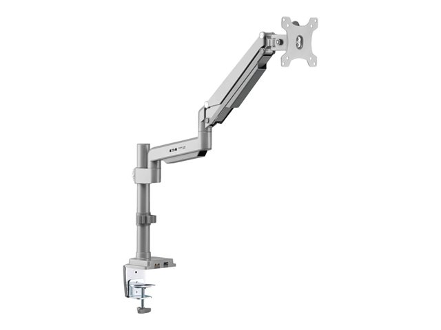 Eaton Tripp Lite Series Single-Display Flex-Arm Desktop Clamp for 17" to 32" Flat-Screen Displays - USB and Audio Ports, Aluminum mounting kit - full-motion adjustable arm - for Monitor - silver