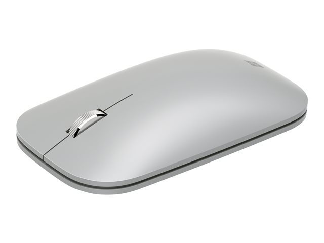 Microsoft Surface Mobile Mouse - Mouse - optical - 3 buttons - wireless - Bluetooth 4.2 - platinum - commercial