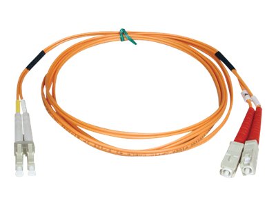 Eaton Tripp Lite Series Duplex Multimode 50/125 Fiber Patch Cable (LC/SC), 20M (65 ft.) - patch cable - 20 m - orange