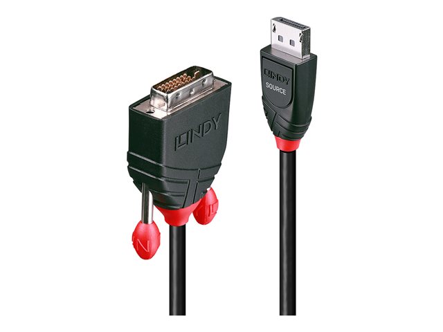 1M PASSIVE DISPLAYPORT TO DVI-D ADAPTER CABLE BLACK