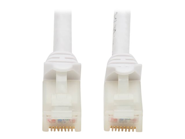 Eaton Tripp Lite Series Safe-IT Cat6a 10G Snagless Antibacterial UTP Ethernet Cable (RJ45 M/M), PoE, White, 7 ft. (2.13 m) - network cable - 2.1 m - white