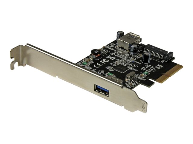 StarTech.com 2 Port USB 3.1 (10Gbps) Card - USB-A 1x External 1x Internal - PCIe USB 3.1 Card with Type-A - PCI Express (PEXUSB311EI) - USB adapter - PCIe x4 - USB 3.1 x 2