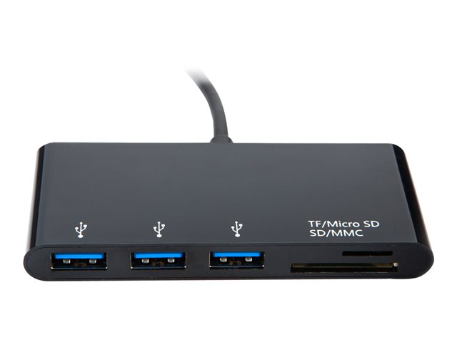 USB-C MALE TO MULTIPORT ADAPTER USB-C 3XUSBA 3.2GEN1 SD MCROSD