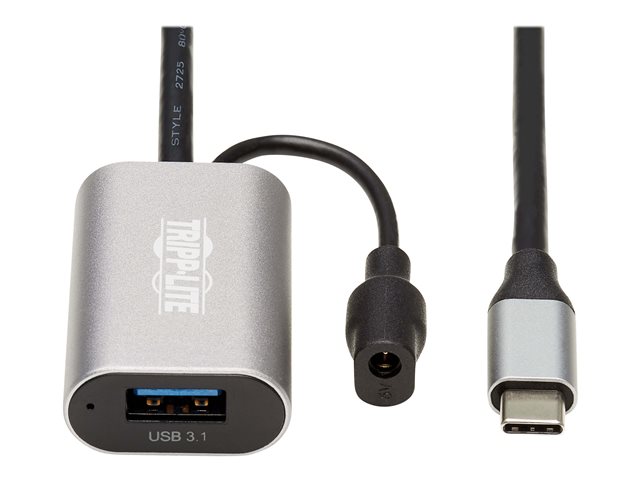 Eaton Tripp Lite Series USB C Active Extension Cable USB C to USB-A USB 3.1 Gen 1 M/F 5M - USB extension cable - 24 pin USB-C to USB Type A - 5 m