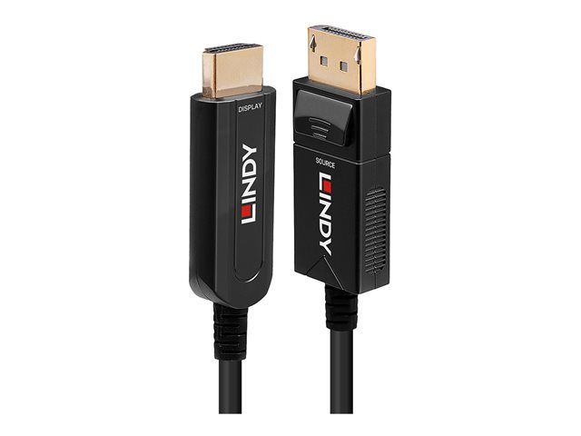 50M FIBRE OPTIC HYBRID DISPLAYPORT 1.2 TO HDMI 18G CAB