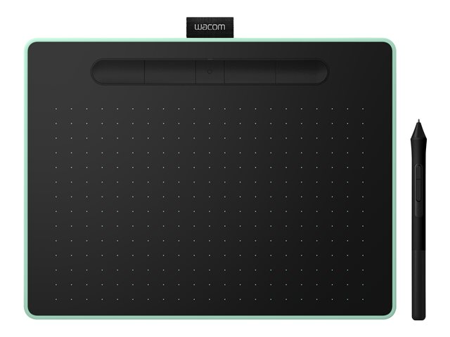 Wacom Intuos M with Bluetooth - digitiser - USB, Bluetooth 4.2 - pistachio green