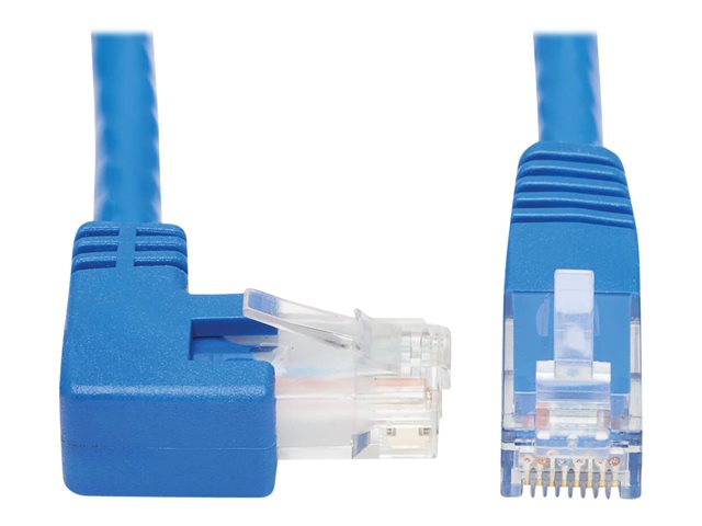 Eaton Tripp Lite Series Right-Angle Cat6 Gigabit Molded UTP Ethernet Cable (RJ45 Right-Angle M to RJ45 M), Blue, 20 ft. (6.09 m) - patch cable - 6.09 cm - blue