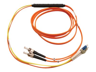 Eaton Tripp Lite Series Fiber Optic Mode Conditioning Patch Cable (ST/LC), 2M (6 ft.) - mode conditioning cable - 2 m - yellow, orange