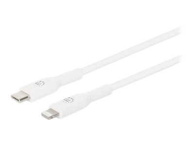 USB-C TO LIGHTNING CABLE 0.5M- MALE/MALE BLACK MFI/CERTIFIED