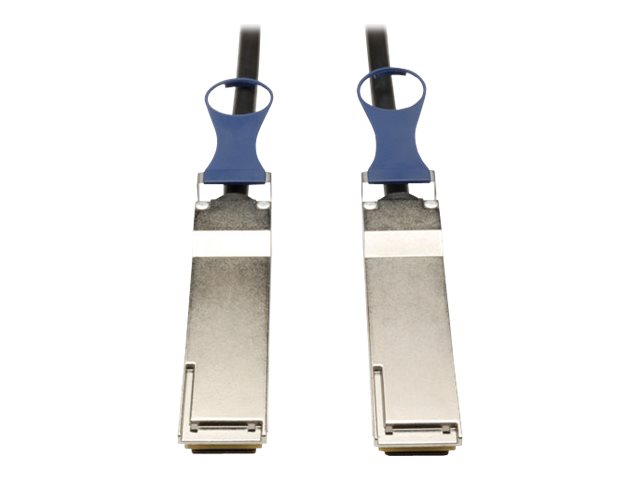 Eaton Tripp Lite Series QSFP+ to QSFP+ 40Gb Passive DAC Copper Infiniband Cable, QSFP-H40G-CU2M Compatible, Black, 2M (6.56 ft.) - Ethernet 40GBase-CR4 cable - 2 m - black
