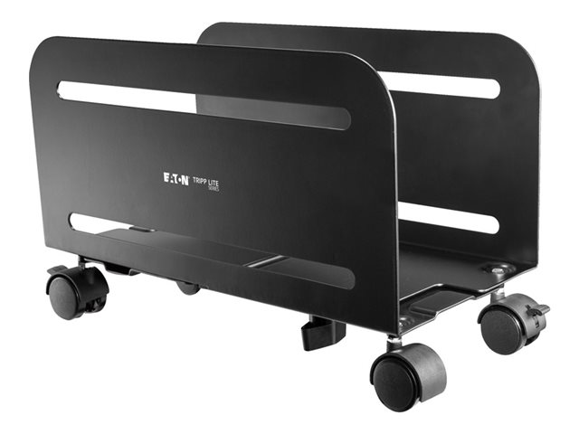 Eaton Tripp Lite Series Mobile CPU Caddy for Computer Towers - Width Adjustable, Locking Casters, Black - system cabinet tower stand