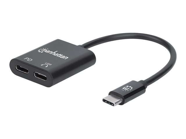 USB-C TO USB-C/USB-C AUDIO M/F- -480MBPS (USB 2.0) CABLE 11CM