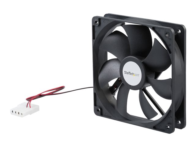 Startech 120x25mm Dual Ball Bearing Computer Case Fan w/ LP4 Connector (FANBOX12) - System fan kit - 120 mm
