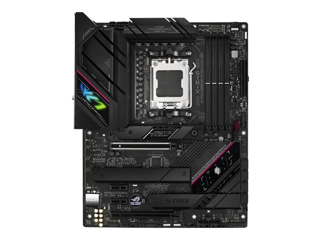 ASUS ROG Strix B650E-F Gaming WiFi - Motherboard - ATX - Socket AM5 - AMD B650 Chipset - USB 3.2 Gen 1, USB 3.2 Gen 2, USB-C 3.2 Gen2, USB-C 3.2 Gen 2x2 - 2.5 Gigabit LAN, Bluetooth, Wi-Fi - onboard graphics (CPU required) - HD Audio (8-channel)