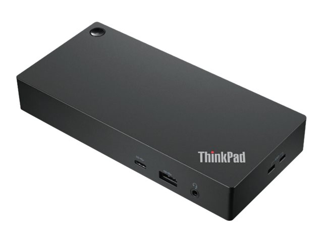 Lenovo ThinkPad Universal USB-C Smart Dock - Docking station - USB-C - HDMI, 2 x DP - 1GbE - 135 Watt - for ThinkPad E14 Gen 3, T14s Gen 2, X1 Carbon Gen 9, X1 Yoga Gen 6