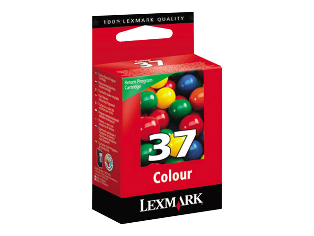 Lexmark Cartridge No. 37 - colour (cyan, magenta, yellow) - original - ink cartridge - LRP