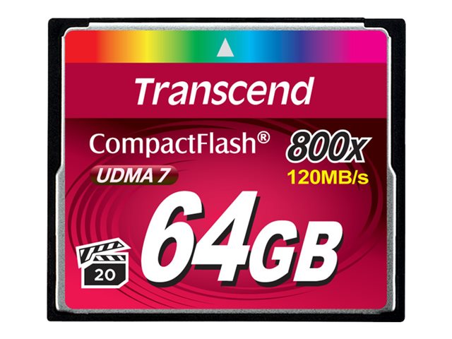 Transcend - flash memory card - 64 GB - CompactFlash