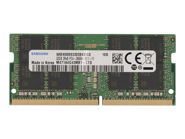 32GB DDR4 2666MHz CL19 SODIMM