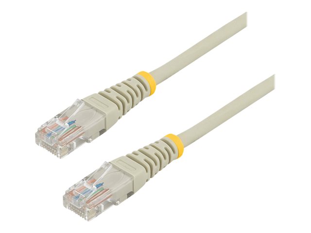 StarTech.com 10m Gray Cat5e / Cat 5 Snagless Ethernet Patch Cable 10 m - Patch cable - RJ-45 (M) to RJ-45 (M) - 10 m - UTP - CAT 5e - snagless, stranded - grey