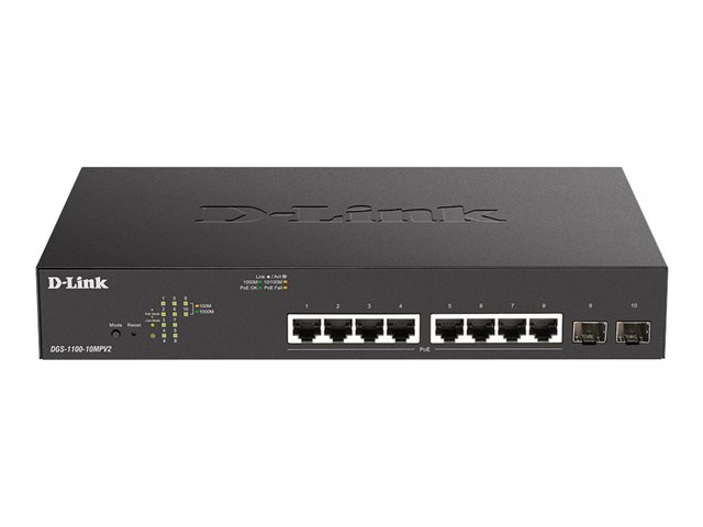 D-Link DGS 1100-10MPV2 - switch - 10 ports - smart - rack-mountable