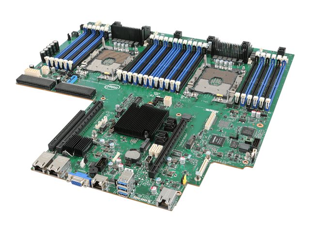 Intel Server Board S2600WFTR - Motherboard - Intel - Socket P - 2 CPUs supported - C624 Chipset - USB 3.0 - 2 x 10 Gigabit LAN - onboard graphics