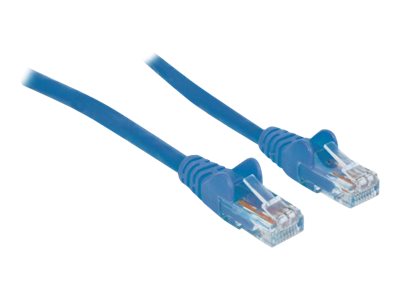 Intellinet Network Patch Cable, Cat6, 20m, Blue, CCA, U/UTP, PVC, RJ45, Gold Plated Contacts, Snagless, Booted, Lifetime Warranty, Polybag - patch cable - 20 m - blue